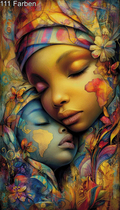 Liora & Kofi aus Afrika - Diamond Painting