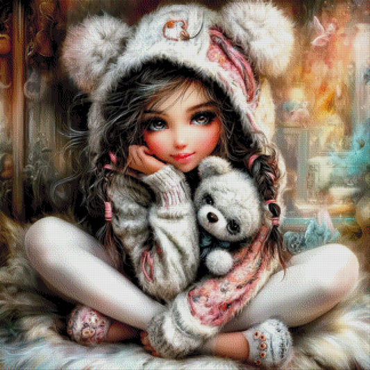 Teddyträumchen - Diamond Painting