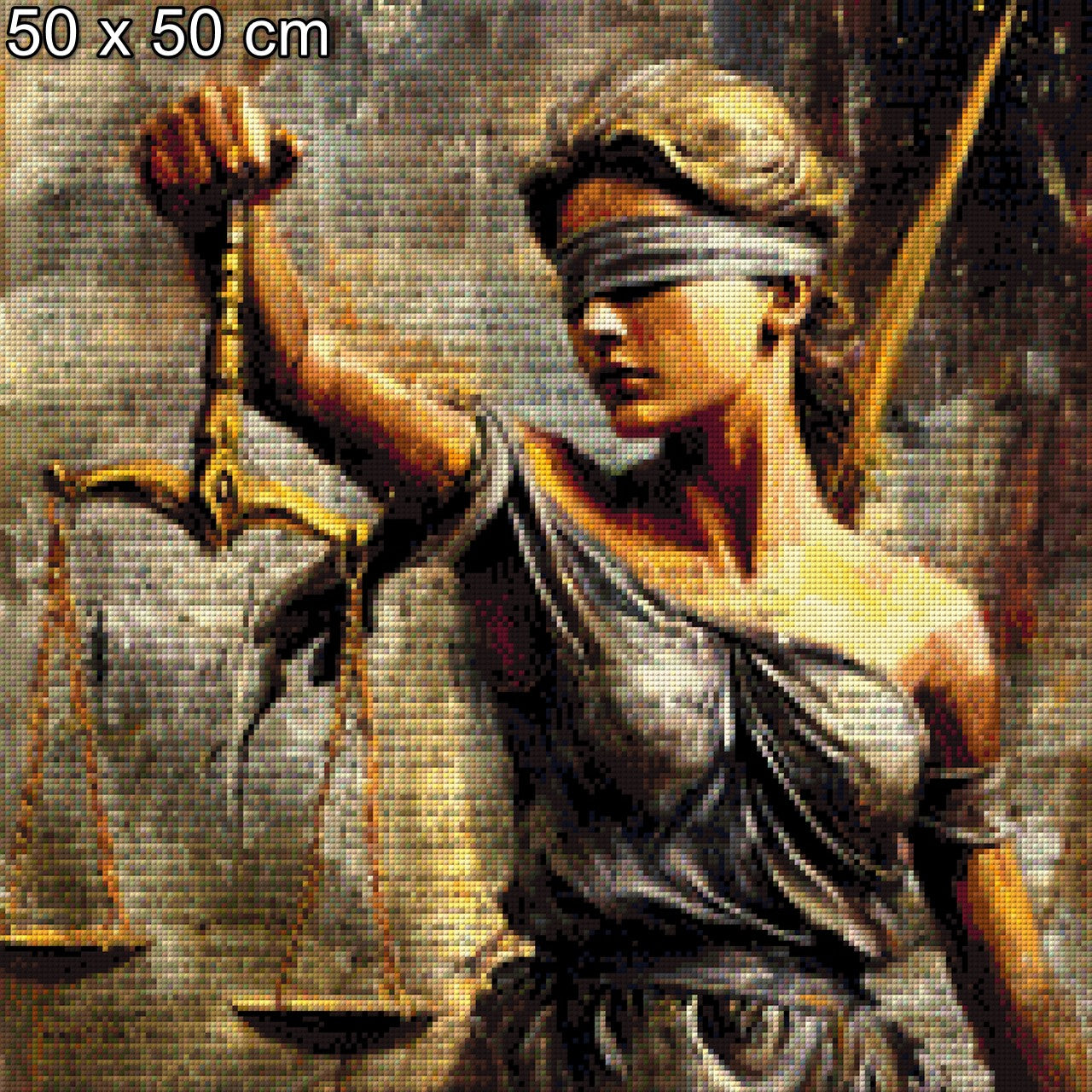 Diamond Painting Justitia Frau modern
