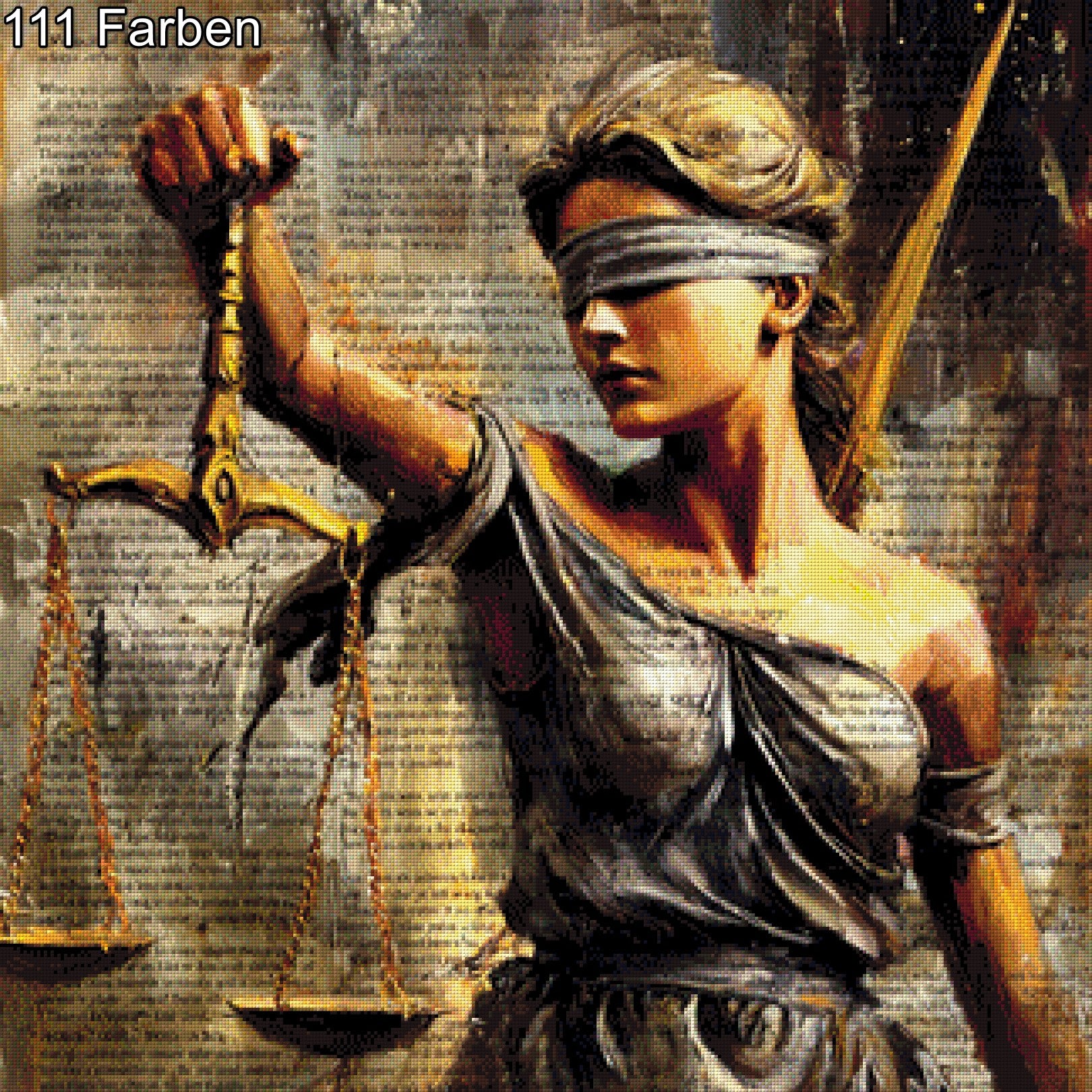 Diamond Painting Justitia Frau modern