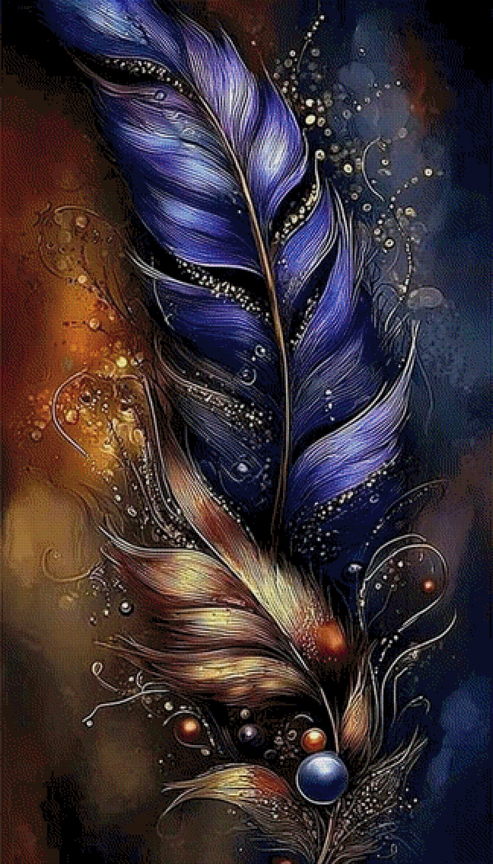 5D Diamond Painting - Federduett