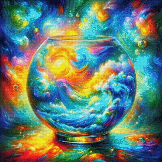 Bunte Wolken - Diamond Painting
