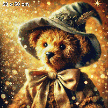 Hexenflausch, Teddy der Zauberer - Diamond Painting