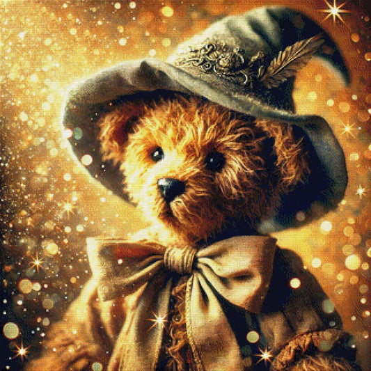 Hexenflausch, Teddy der Zauberer - Diamond Painting