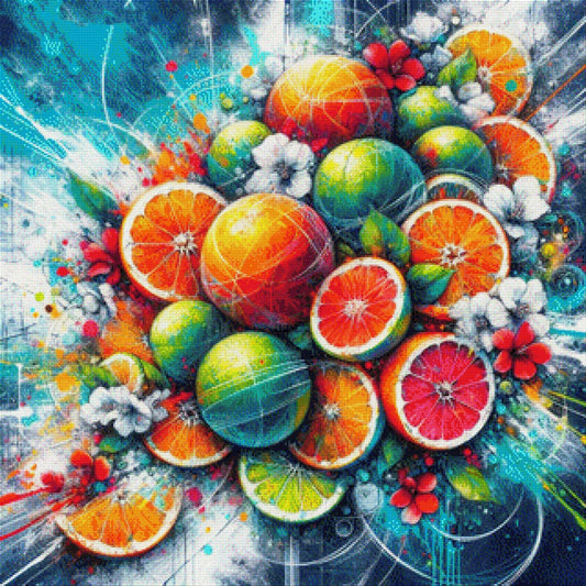 Citrusfrüchte - Diamond Painting