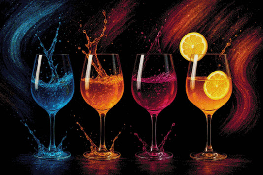 Bunte Cocktails - Diamond Painting