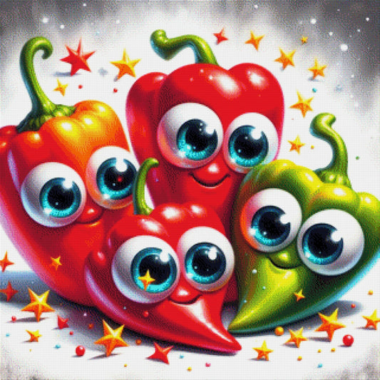 Crazy Peppers - Diamond Painting