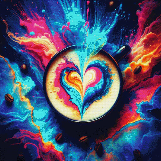 Cappuccino Explosion - Diamond Painting