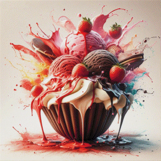 Eisbecher - Diamond Painting