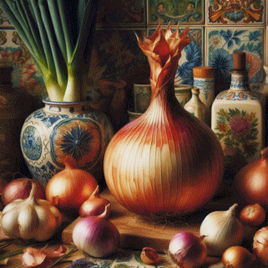 Zwiebelpracht - Diamond Painting