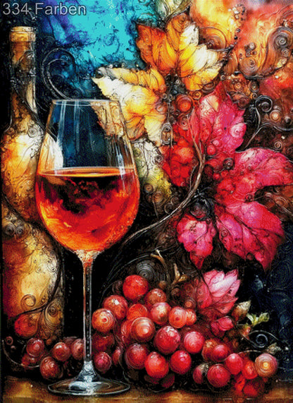 5D Diamond Painting - Rubinrebe