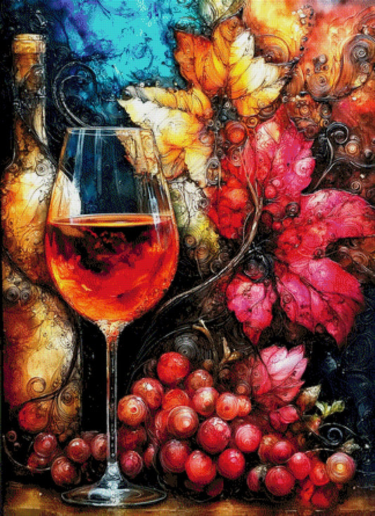 5D Diamond Painting - Rubinrebe