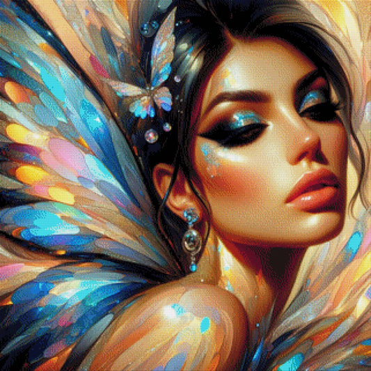 Lady Butterfly - Diamond Painting