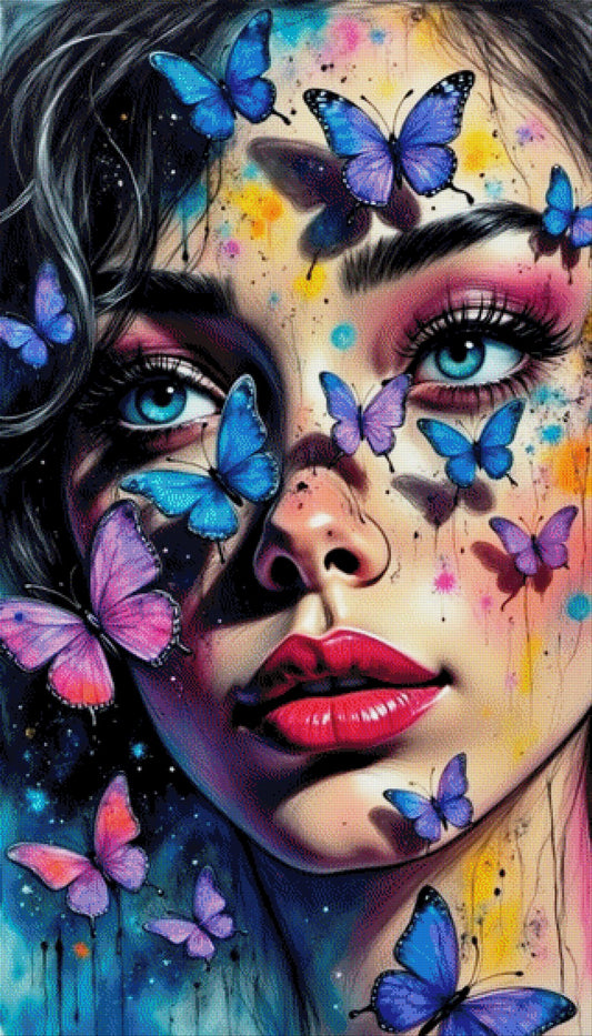 Butterfly Face - Diamond Painting