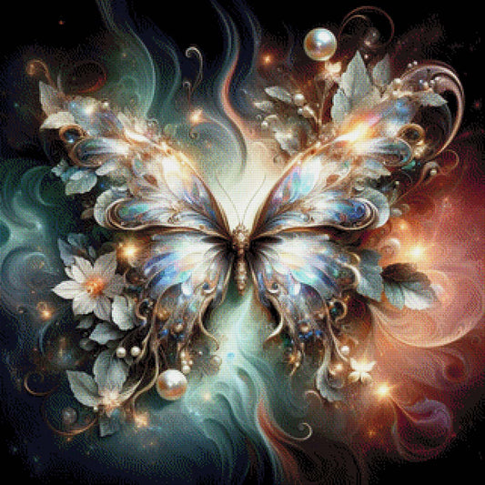 Perlmutt Butterfly - Diamond Painting