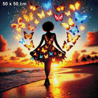 Butterfly Girl - Diamond Painting