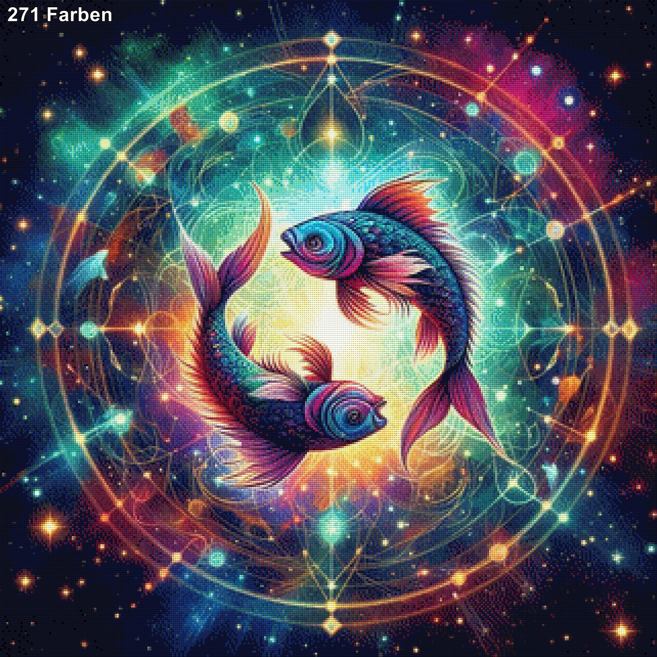 Sternzeichen Fische - Diamond Painting