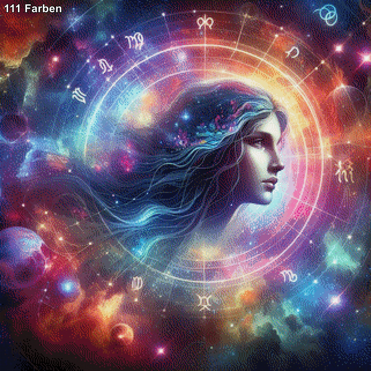 Sternzeichen Jungfrau - Diamond Painting