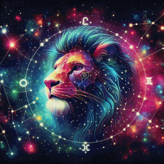 Sternzeichen Löwe - Diamond Painting