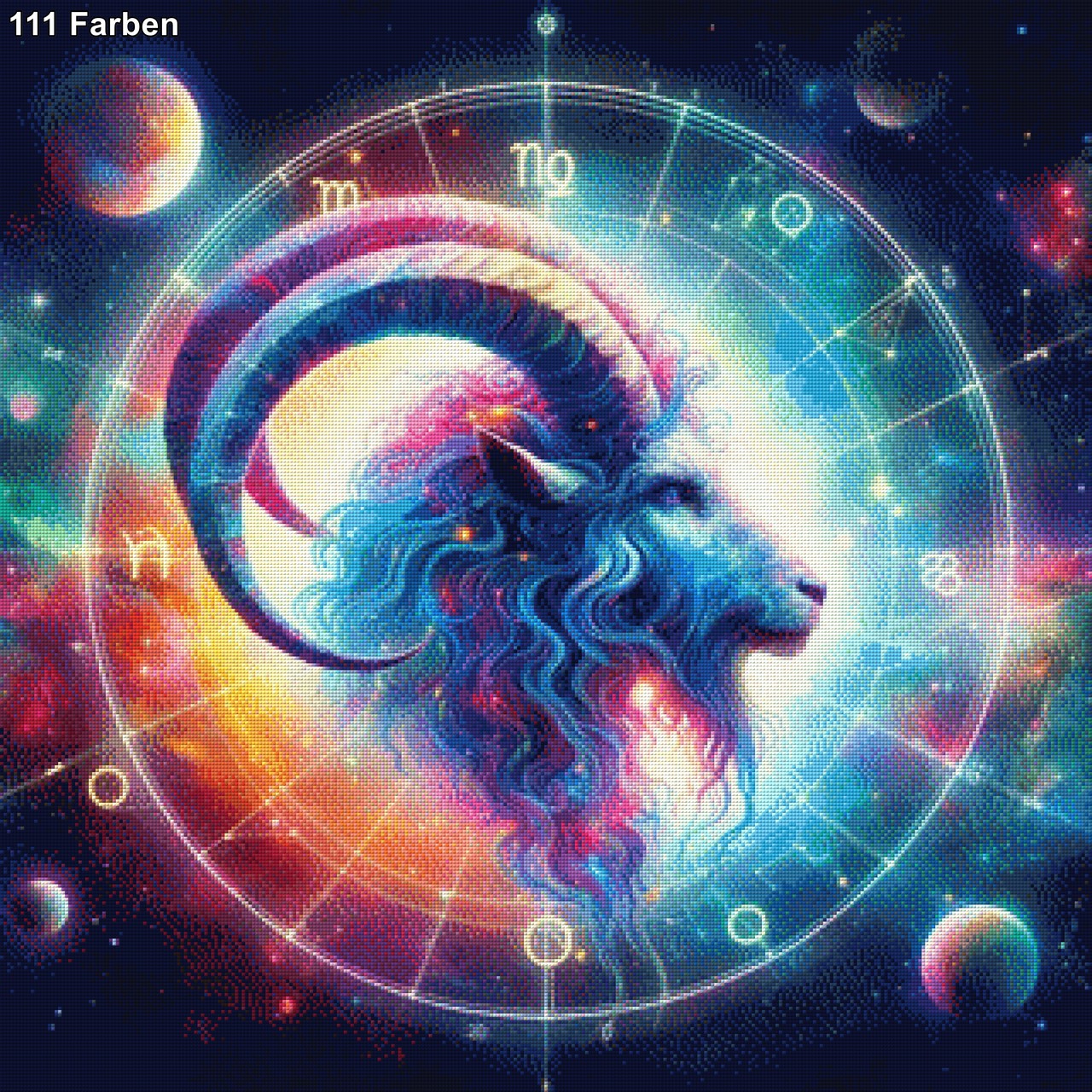 Sternzeichen Steinbock - Diamond Painting