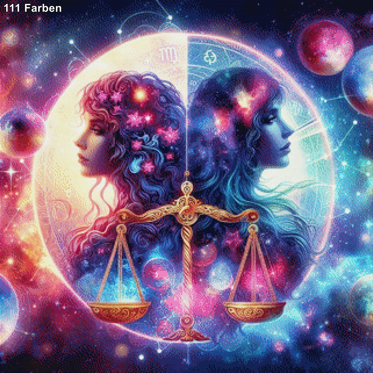 Sternzeichen Waage - Diamond Painting