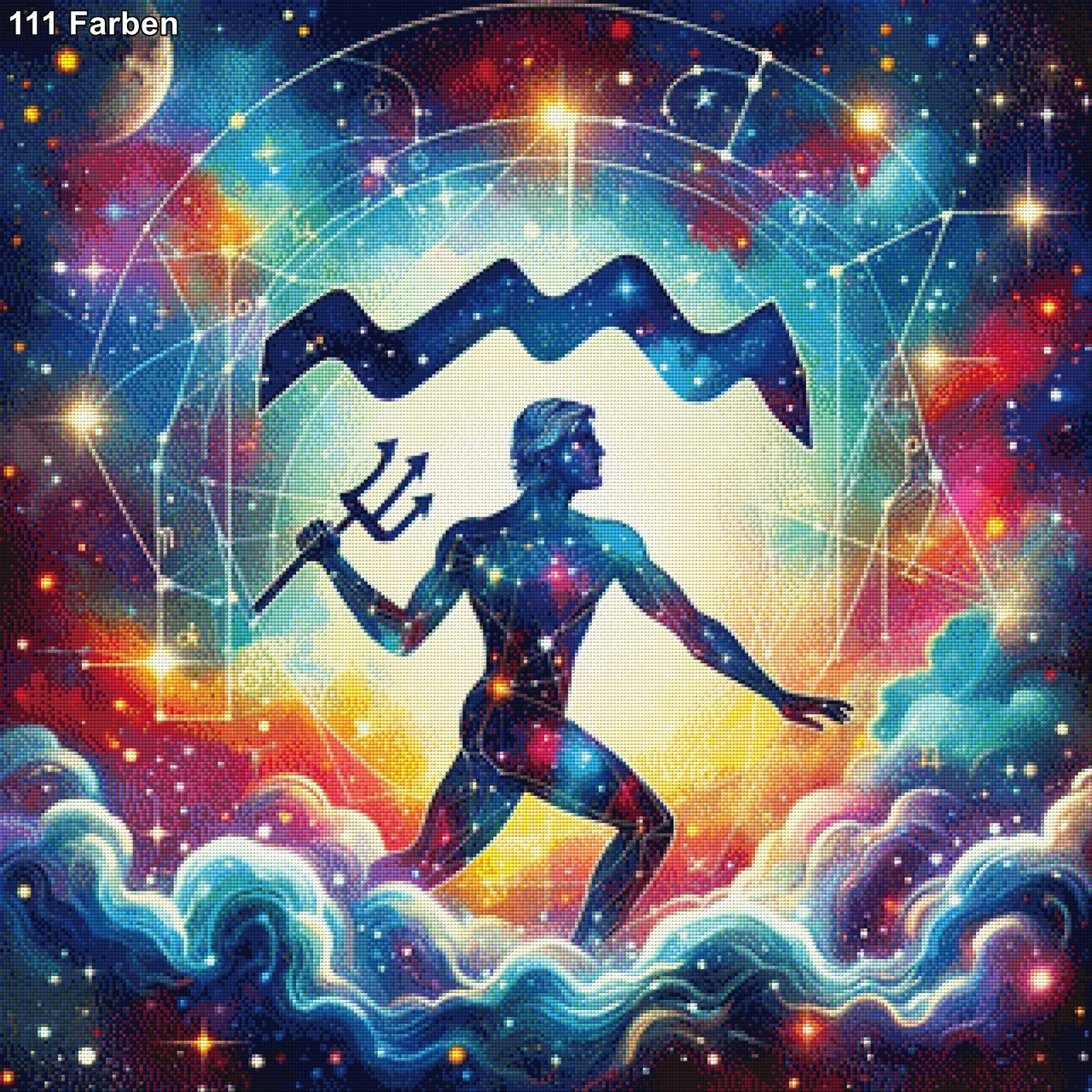 Sternzeichen Wassermann - Diamond Painting
