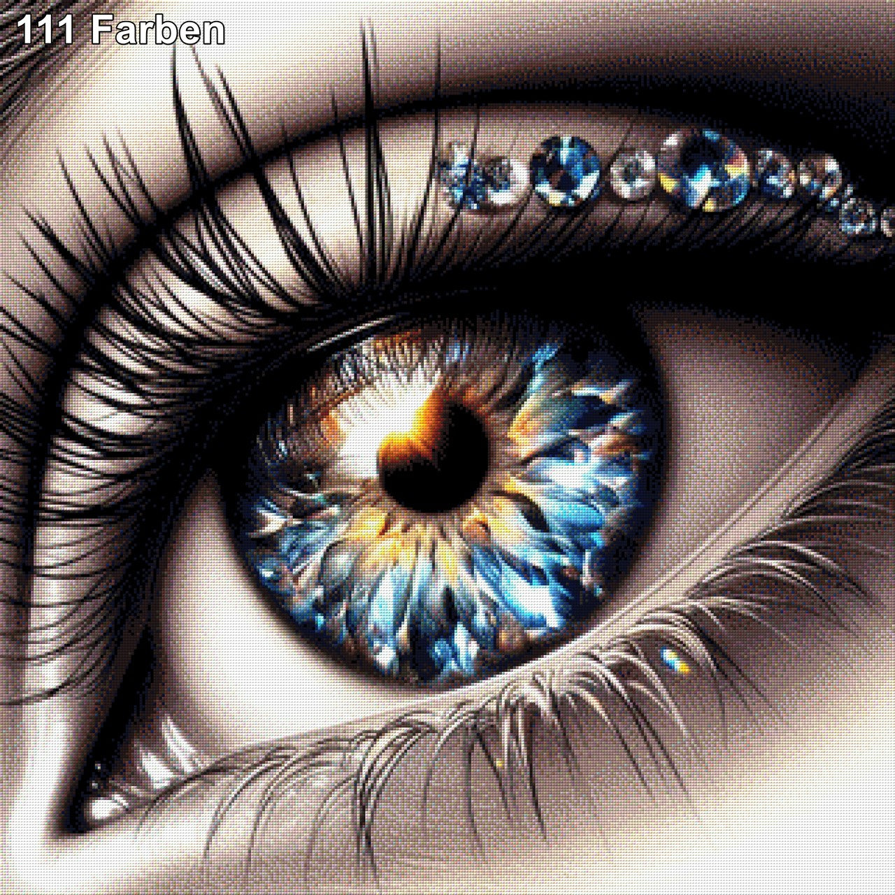 Blue Eyes - Diamond Painting