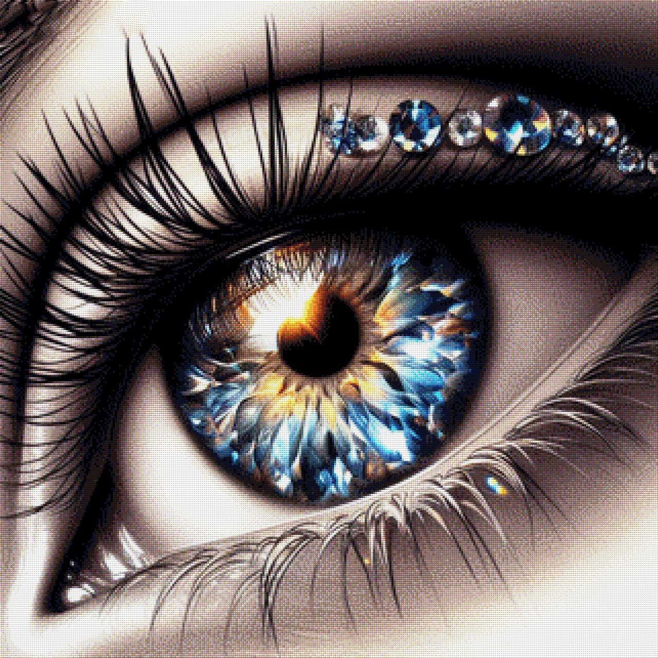 Blue Eyes - Diamond Painting – DIMAPIC - Diamond Painting