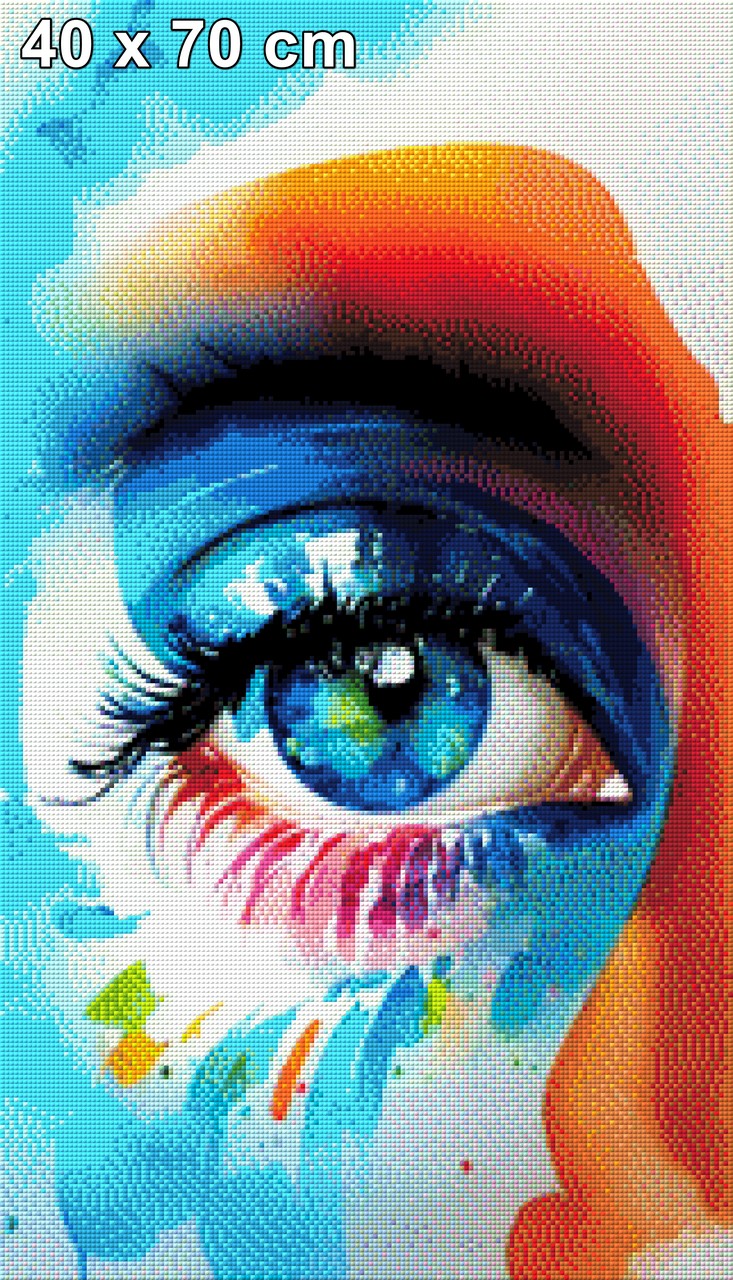 Buntes Auge - Diamond Painting
