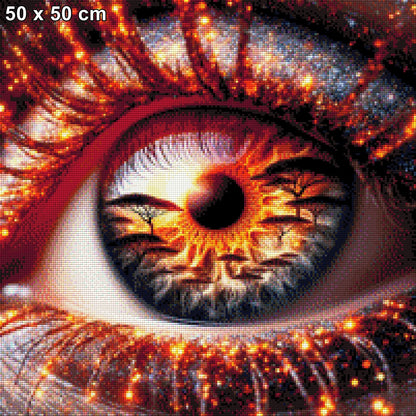 Blick nach Afrika - Diamond Painting