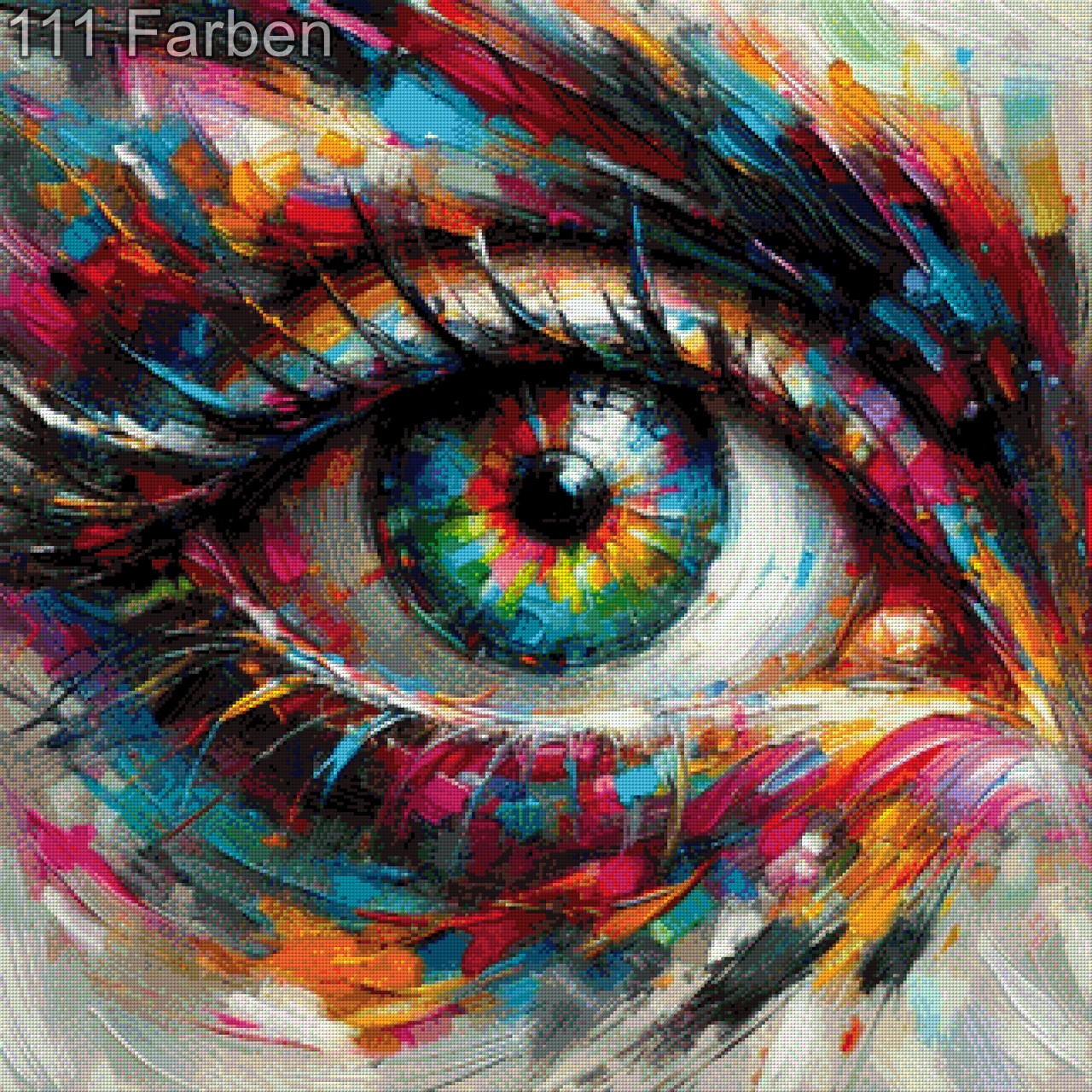 Diamond Painting Auge Bunt