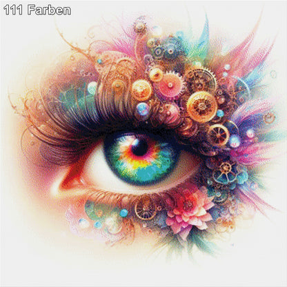 Zahnradblick, Auge Steampunk - Diamond Painting