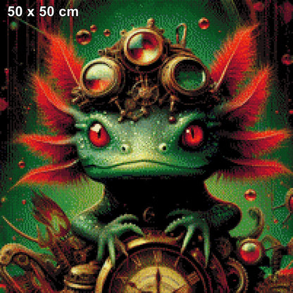 Steamlotl, Axolotl Steampunk - Diamond Painting