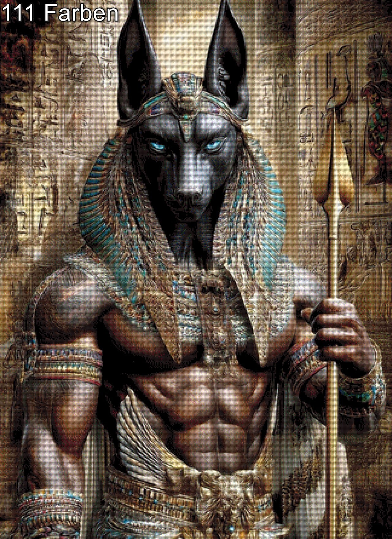 Anubis der Totengott - Diamond Painting