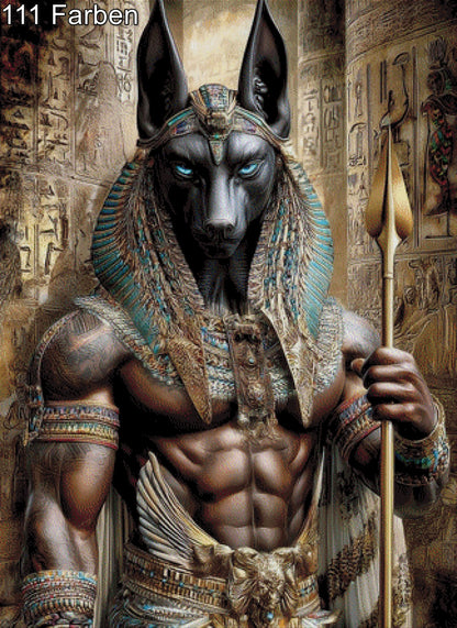 Anubis der Totengott - Diamond Painting
