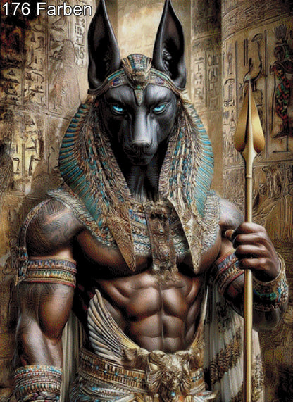 Anubis der Totengott - Diamond Painting