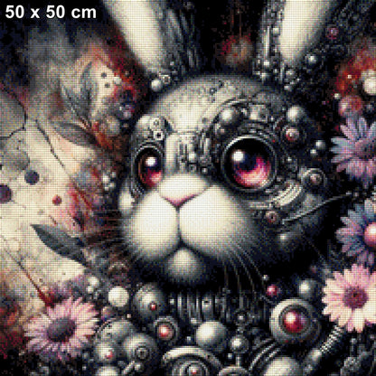 Fluffytron, Steampunk Hase - Diamond Painting