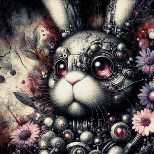 Fluffytron, Steampunk Hase - Diamond Painting