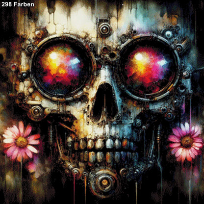 Schraubenfried, Steampunk Skull - Diamond Painting