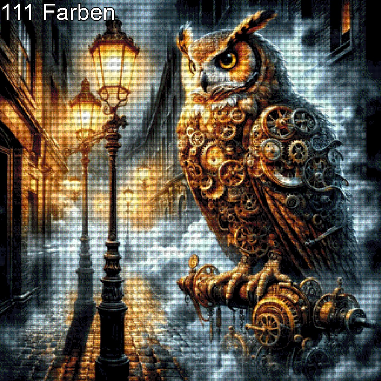 Steamowl Eclipse - Diamond Painting