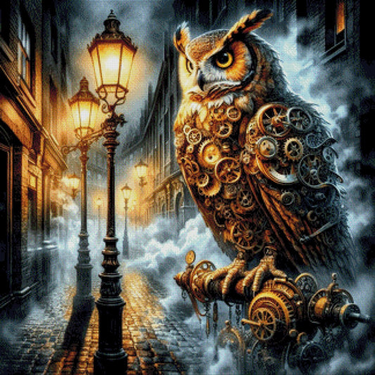 Steamowl Eclipse - Diamond Painting