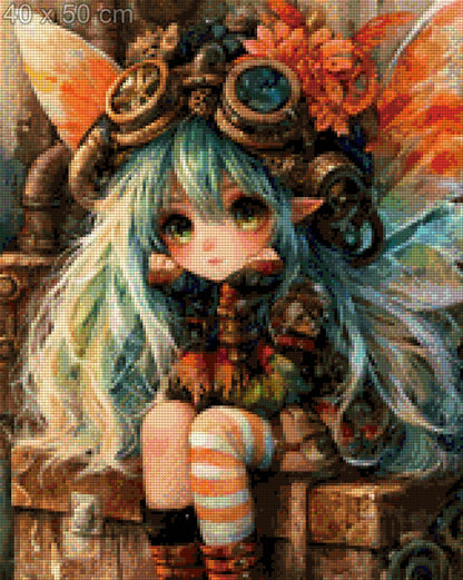 5D Diamond Painting - Zahnradfee