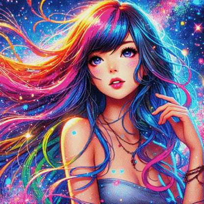 Yuki Volt, Anime Girl - Diamond Painting