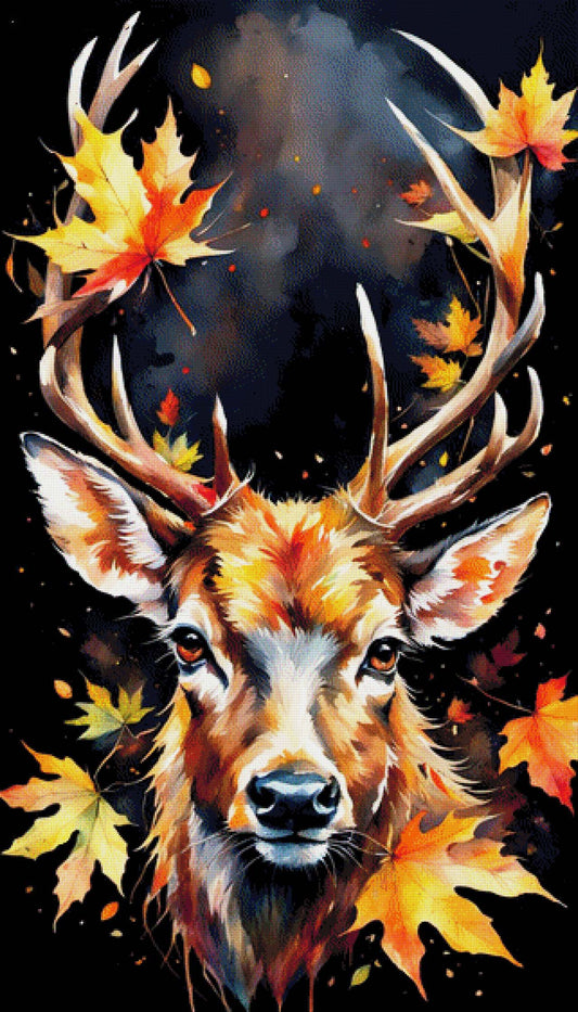 Hirschblick - Diamond Painting