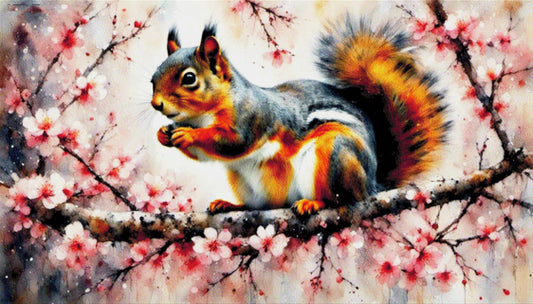 Fipsi das Eichhörnchen - Diamond Painting
