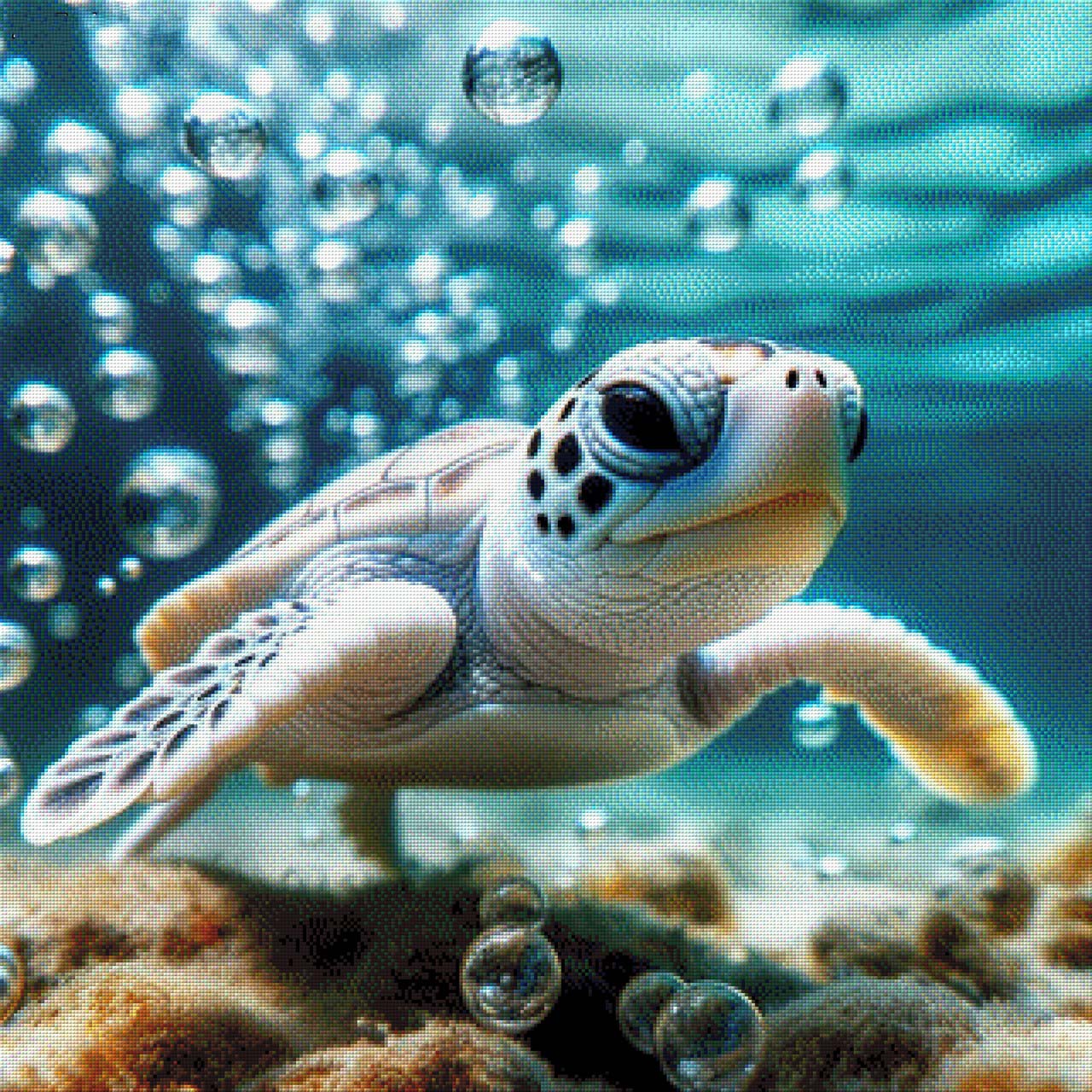 Blubbi das Turtlebaby - Diamond Painting