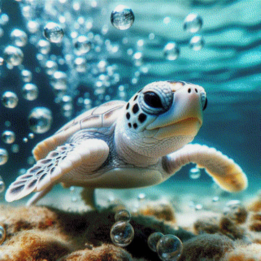 Blubbi das Turtlebaby - Diamond Painting