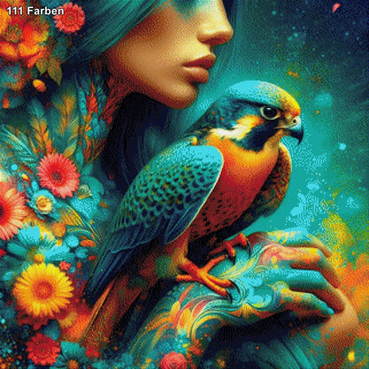 Selina & Prism dem Falken - Diamond Painting