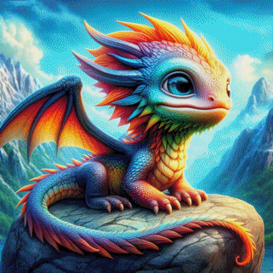 Steindrache - Diamond Painting