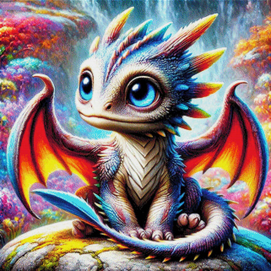 Kleiner Drache - Diamond Painting